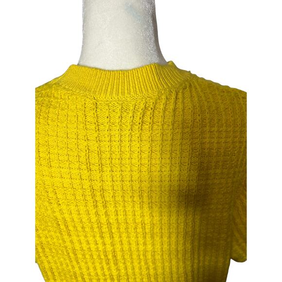 Ann Taylor Yellow Short Sleeve Sweater NWT - Picture 5 of 15